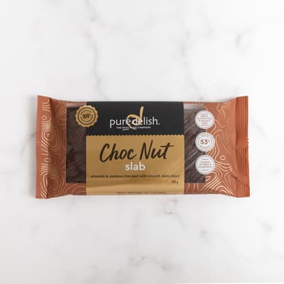 Pure Delish Choc Nut Slab 350g