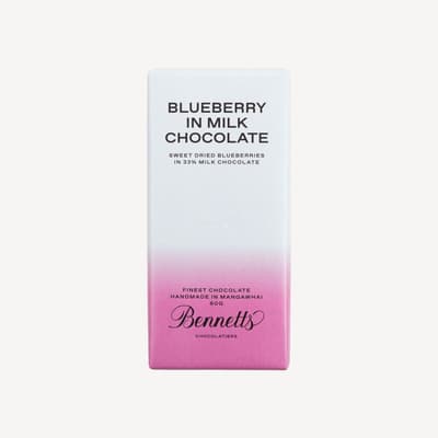 Bennetts Blueberry Milk Chocolate Bar 60g