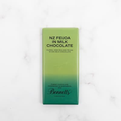 Bennetts Feijoa Milk Chocolate Bar 60g