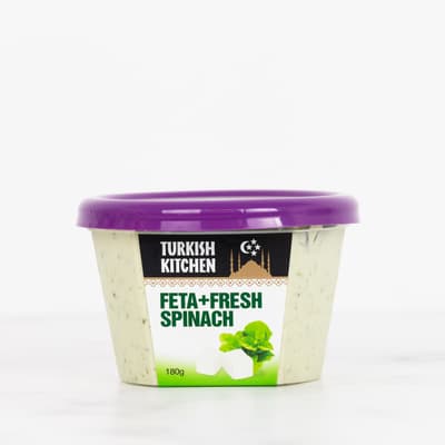 Turkish Kitchen Feta & Fresh Spinach 180g