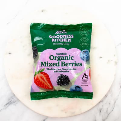 Goodness Kitchen Certified Organic Mixed Berries 400g