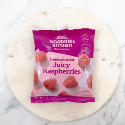 Goodness Kitchen Premium Harvest Juicy Raspberries 400g