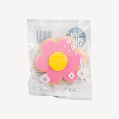 Molly Woppy Shortbread Iced Daisy Cookie 58g