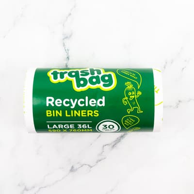Trashbag Recycled Large Bin Liner 30 Pack