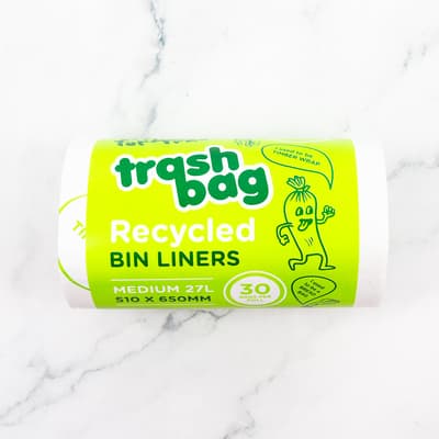 Trashbag Recycled Medium Bin Liner 30 Pack