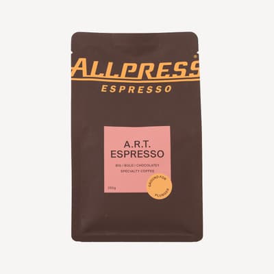 Allpress Espresso a.r.t. Espresso Roast Blend Coffee Plunger Ground 250g