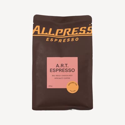 Allpress Espresso a.r.t. Espresso Roast Blend Coffee Filter Ground 250g