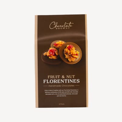 Chocolate Brown Florentine Boxed 6 Pack
