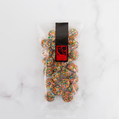Chocolate Brown Nz Rainbow Licorice Lollies 100g
