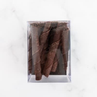 Chocolate Brown Dark 53% Chocolate Curls 150g