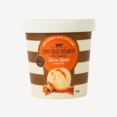 Lewis Road Burnt Butter And Caramel Ice Cream 470ml