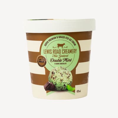 Lewis Road Double Mint And Dark Chocolate Ice Cream 470ml