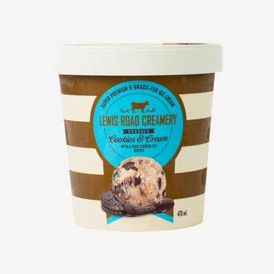 Lewis Road Cookies And Cream Ice Cream 470ml