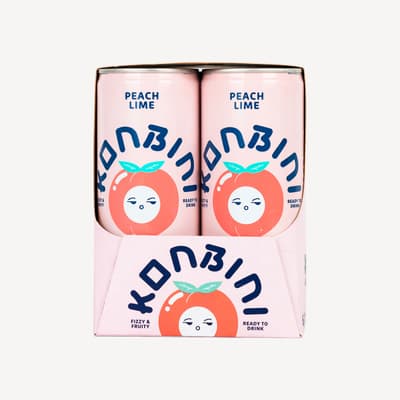 Konbini Peach & Lime 4pk