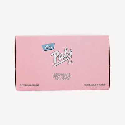 Pals Pink Lemon & Soda 0% 330ml 6 Pack