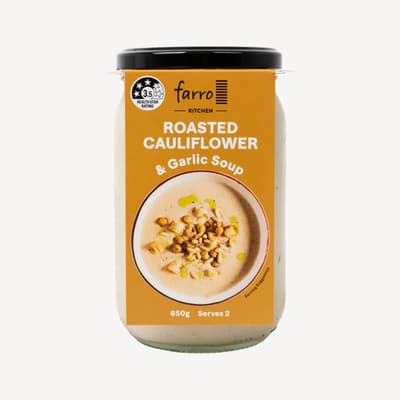 Farro Kitchen Roasted Cauliflower Soup Jar 650g