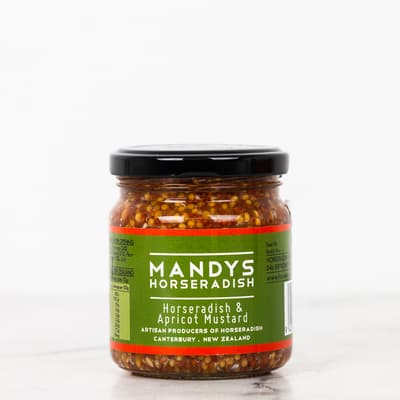 Mandys Horseradish And Apricot Mustard 190g