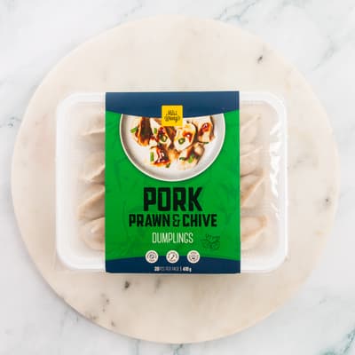 Miss Wongs Dumplings Pork Chives Prawn
