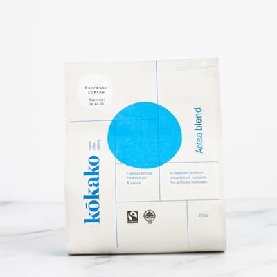 Kokako Aotea Blend Coffee Espresso Ground 200g