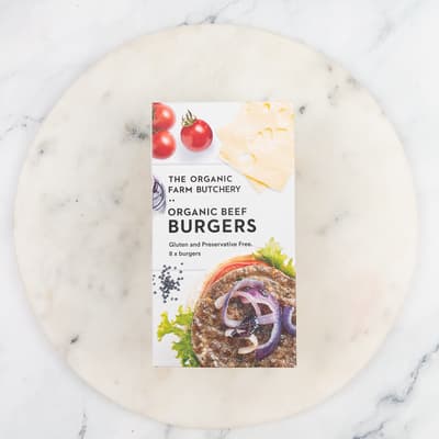The Organic Farm Butchery Beef Burgers 720g