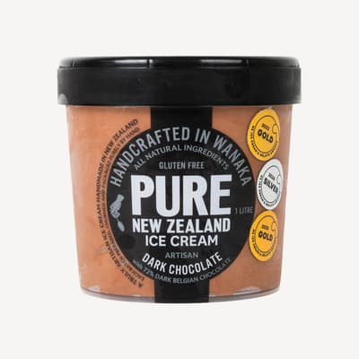 Pure Nz Dark Chocolate Ice Cream 1l