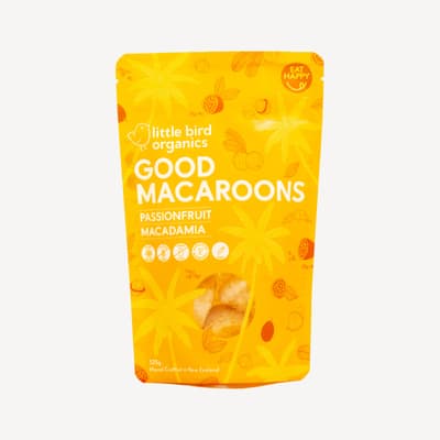 Little Bird Macadamia And Passionfruit Macaroons 5pkt 125g