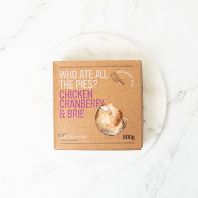 Who Ate All The Pies Chicken Cranberry And Brie Pie 800g