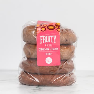 Bagel Love Fruity Bagel 4 Pack