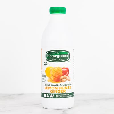 Homegrown Lemon Honey Ginger Juice 1l