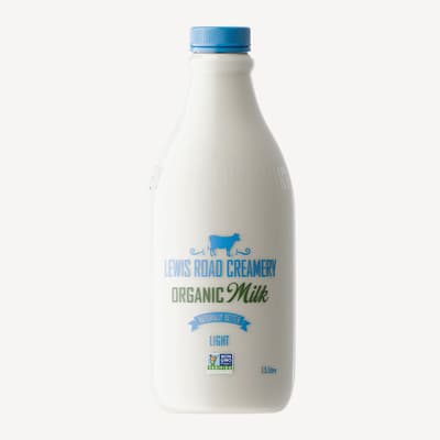 Lewis Road Organic Light Blue Milk 1.5l