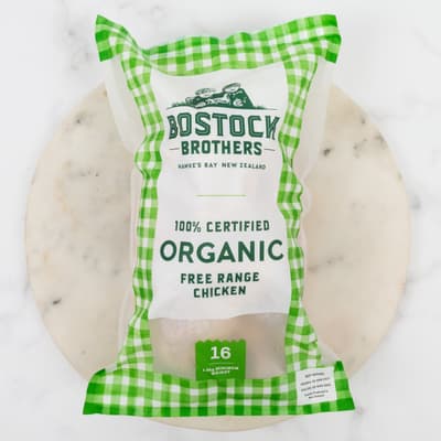 Bostock Organic Whole Chicken Size 16