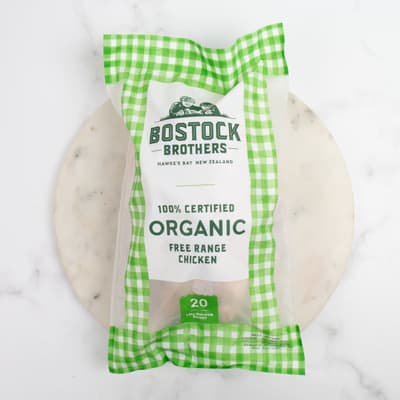 Bostock Organic Whole Chicken Size 20