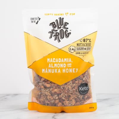 Blue Frog Macadamia Almond And Manuka Honey 350g