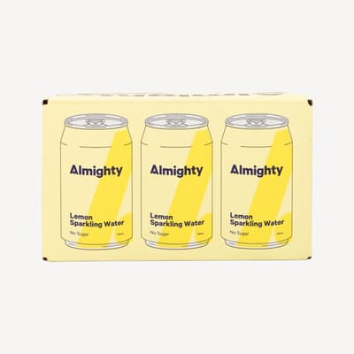 Almighty Lemon Sparkling Water 6 Pack