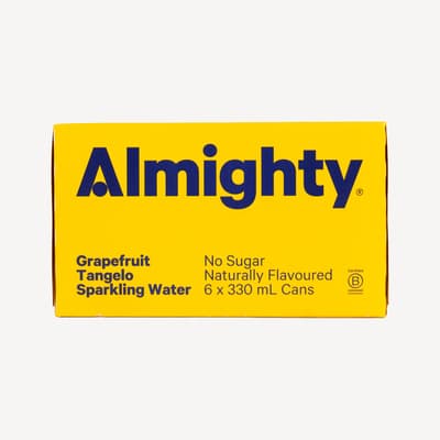 Almighty Grapefruit Tangelo Sparkling Water 6 Pack