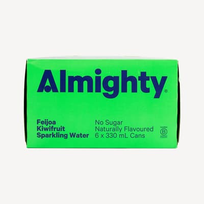Almighty Feijoa and Kiwifruit Sparkling Water 6 Pack