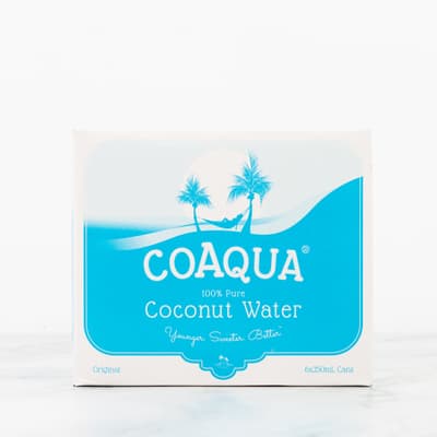 Coaqua 100% Pure Coconut Water 6 Pack