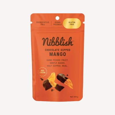 Nibblish Chocolate Dipped Mango 100g