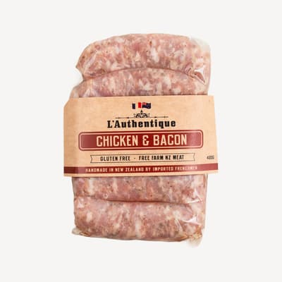 Lauthentique Chicken And Bacon Sausages 420g