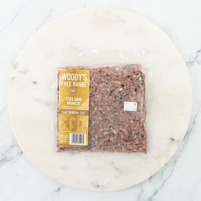 Woodys Free Range Italian Pork Mince 350g