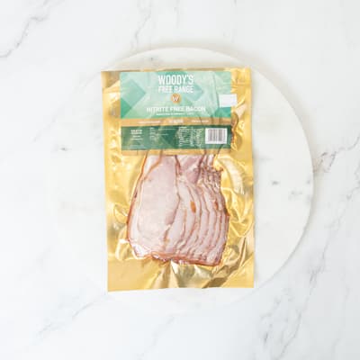 Woodys Free Range Nitrite Free Bacon 220g