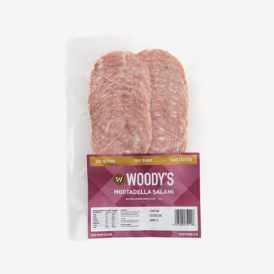 Woodys Free Range Farm Mortadella Salami 160g