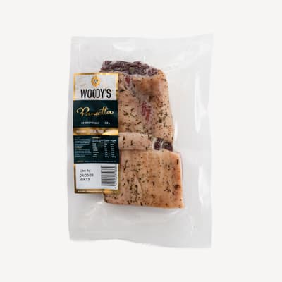 Woodys Free Range Pancetta 250g