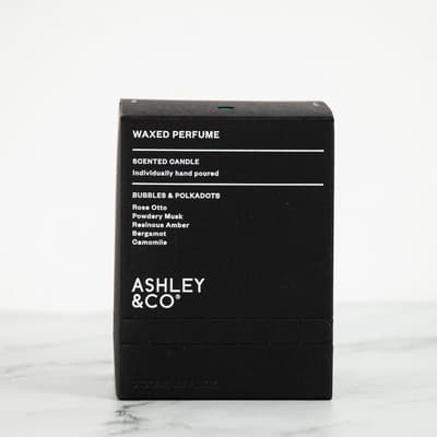 Ashley & Co Waxed Perfume - Bubbles & Polkadots Candle 310g