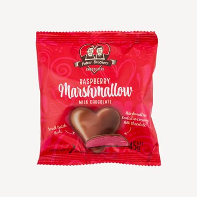 Potter Brothers Milk Raspberry Marshmallow Heart 45g