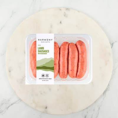 Harmony Lamb And Rosemary Sausages 450g