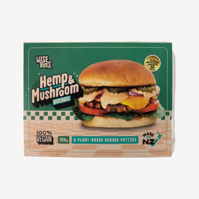Wise Boys Burger Patties Hemp & Mushroom 320g