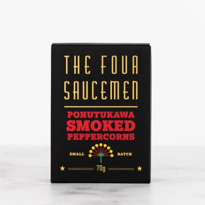 The Four Saucemen Smoked Peppercorns 70g