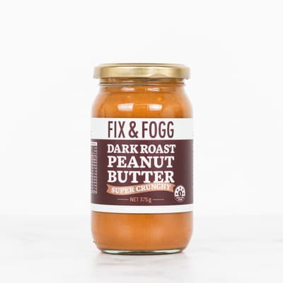 Fix & Fogg Crunchy Dark Roast Peanut Butter 375g
