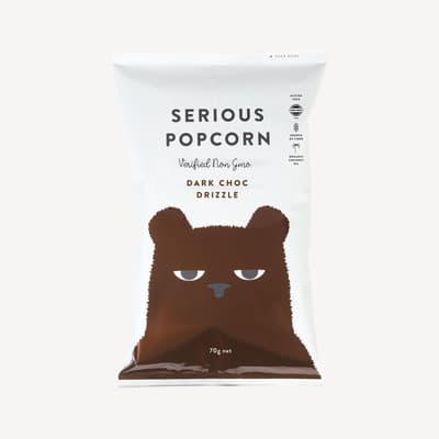 Serious Popcorn With Dark Chocolate Drizzle 70g
